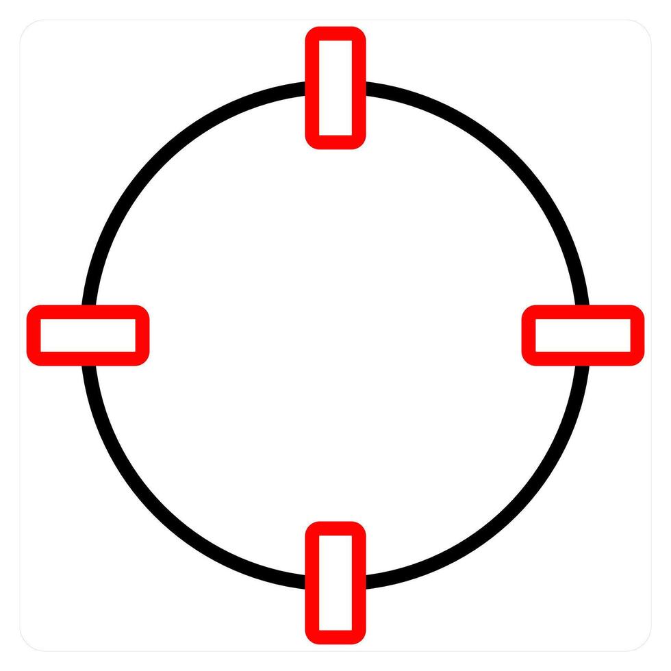 Telepresence icon concept in red line color vector