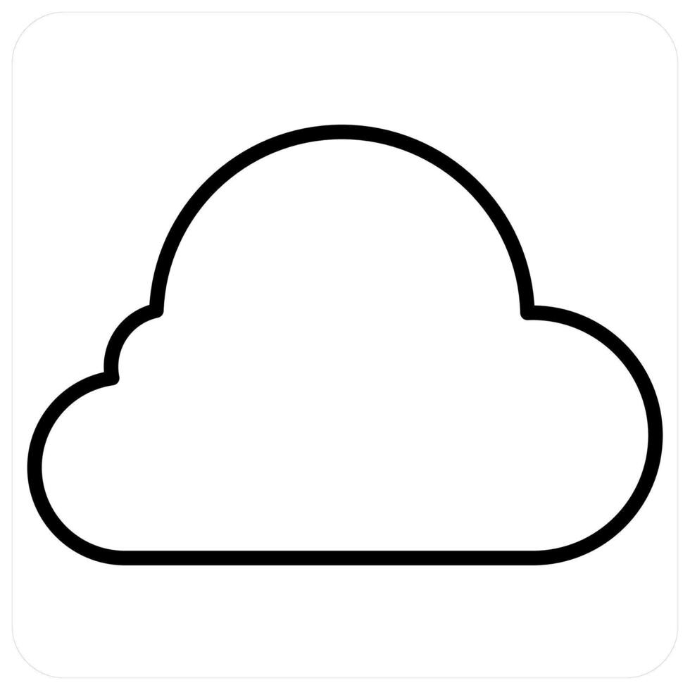 Cloud concept in red line color vector