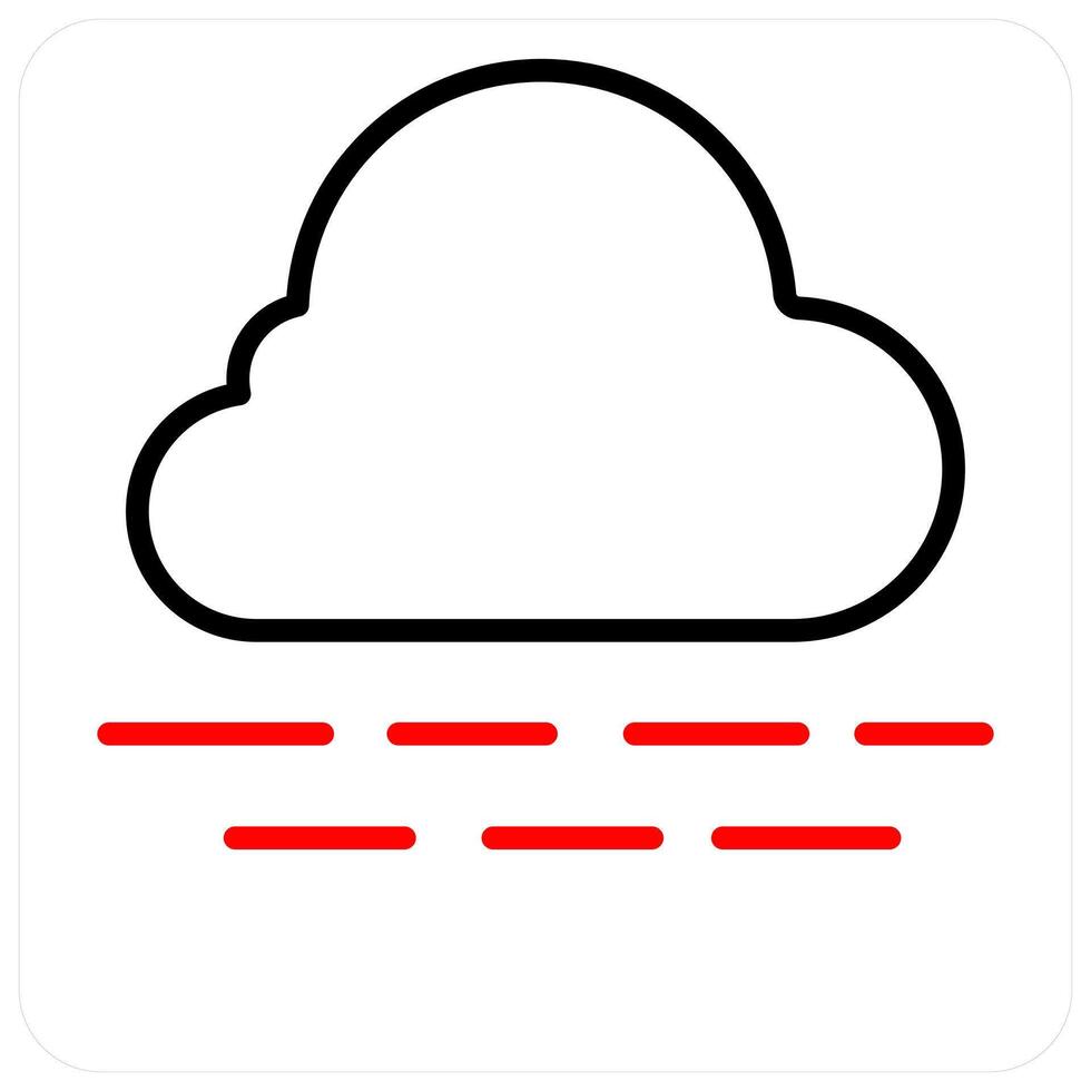 Night and visibility in red line color vector
