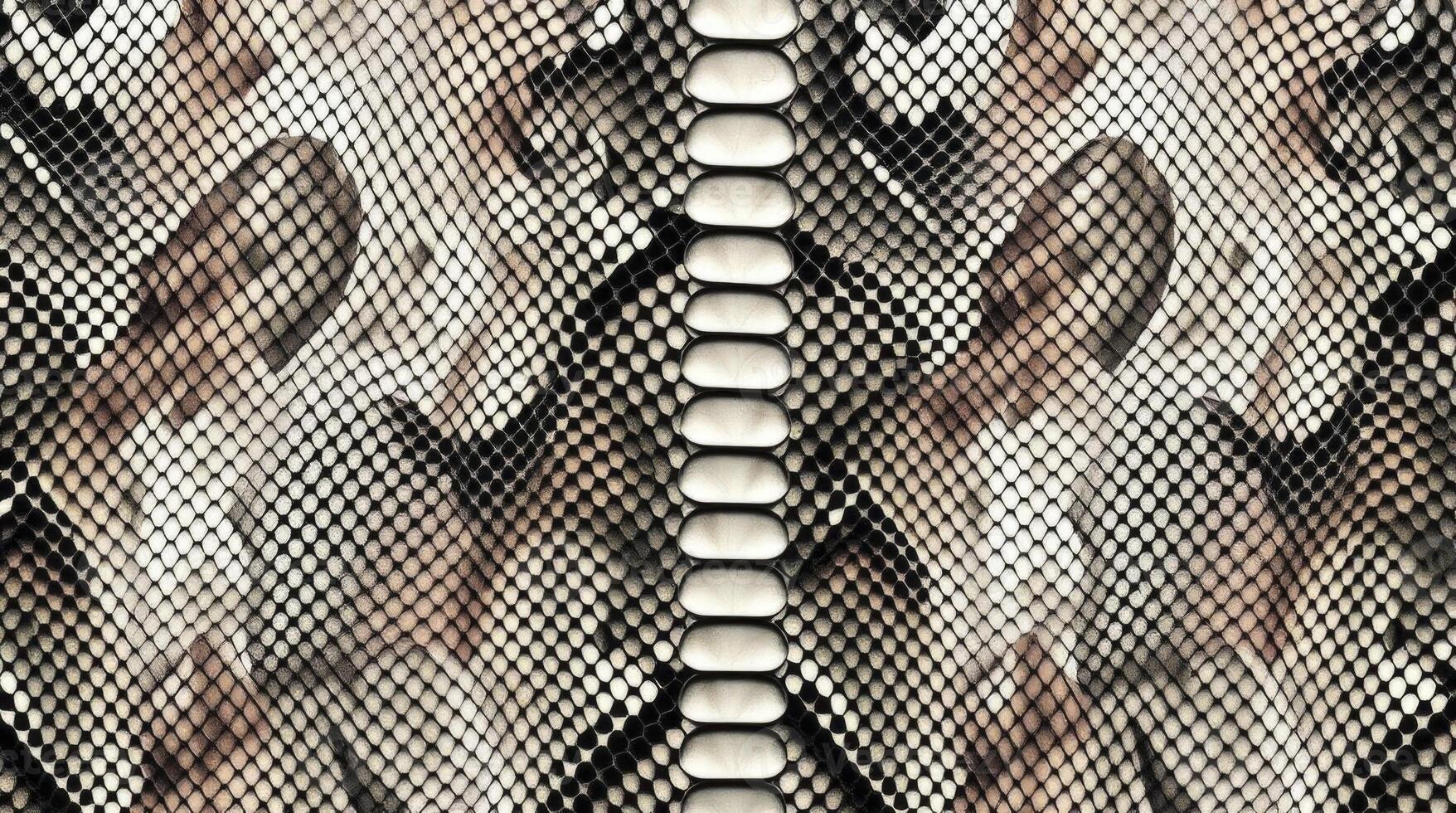 Detailed Snake Skin Texture with Scales Reptile Pattern photo