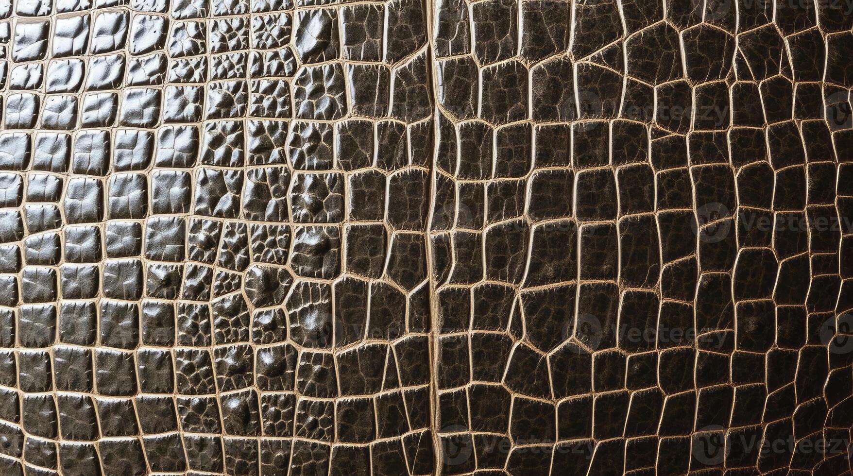 Alligator Skin Texture Pattern in Brown Macro Close Up photo
