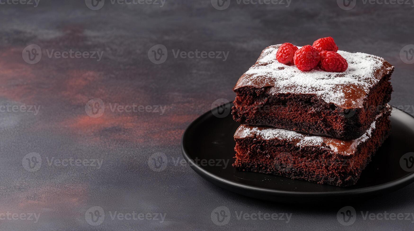 Deliciously rich chocolate cake slice with moist texture and tempting cocoa flavor perfect for any dessert lover photo