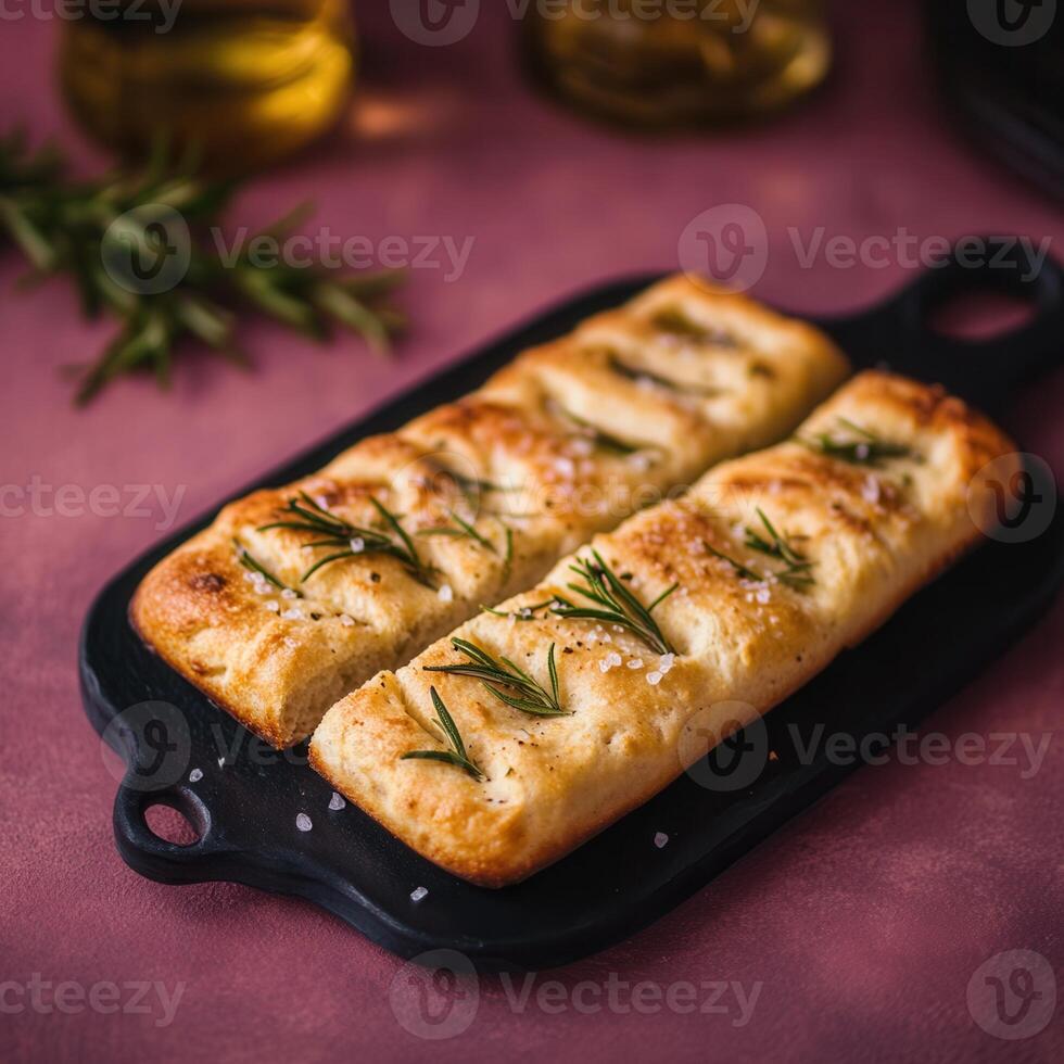 Vibrant pan of colorful food arranged on a rustic table with natural light highlighting the ingredients and texture photo