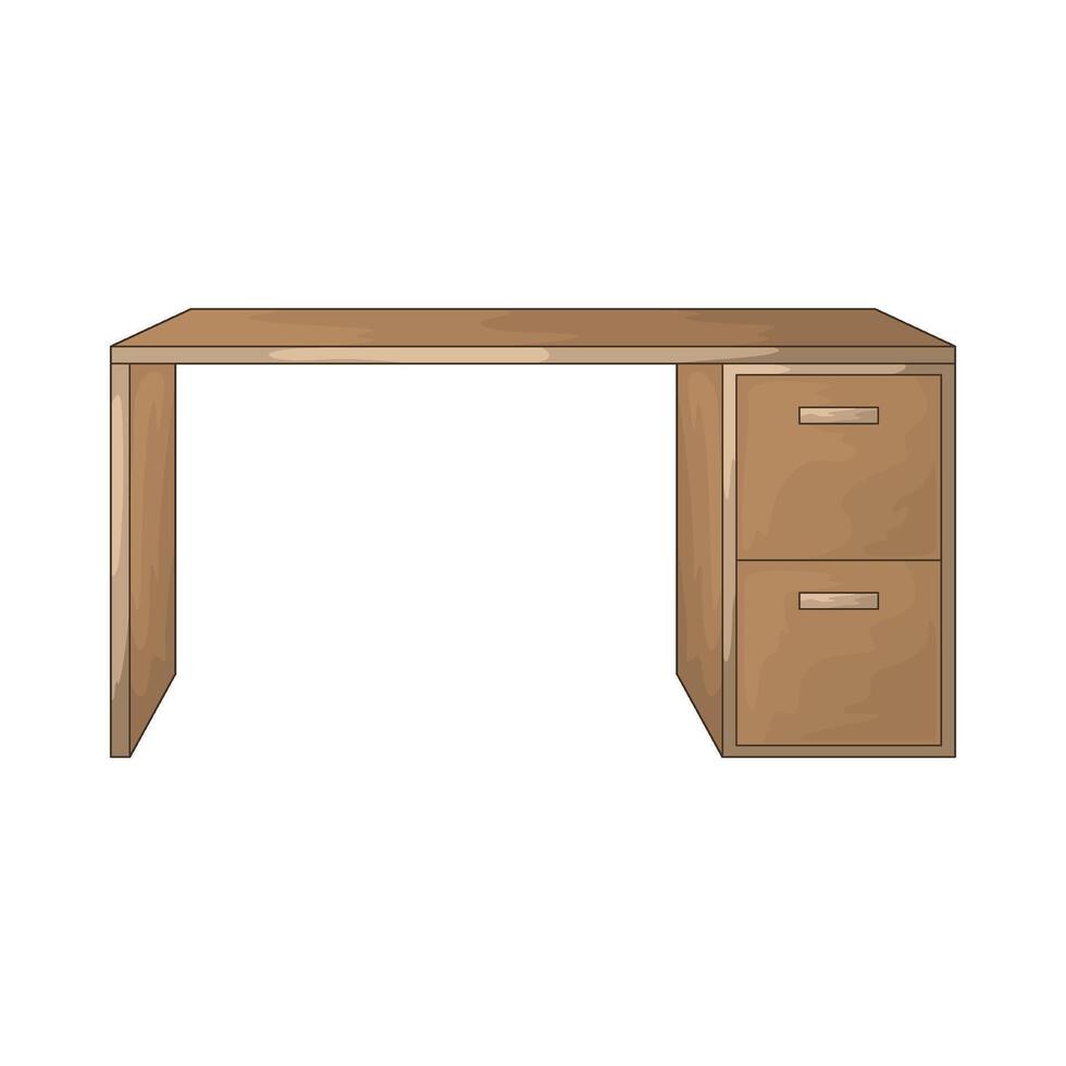 Bedroom desk illustration vector