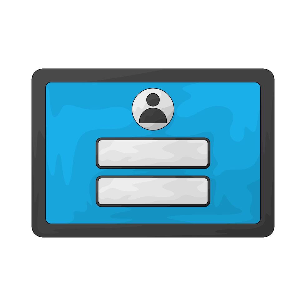 illustration of a login vector