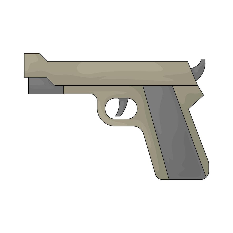 Military gun illustration vector