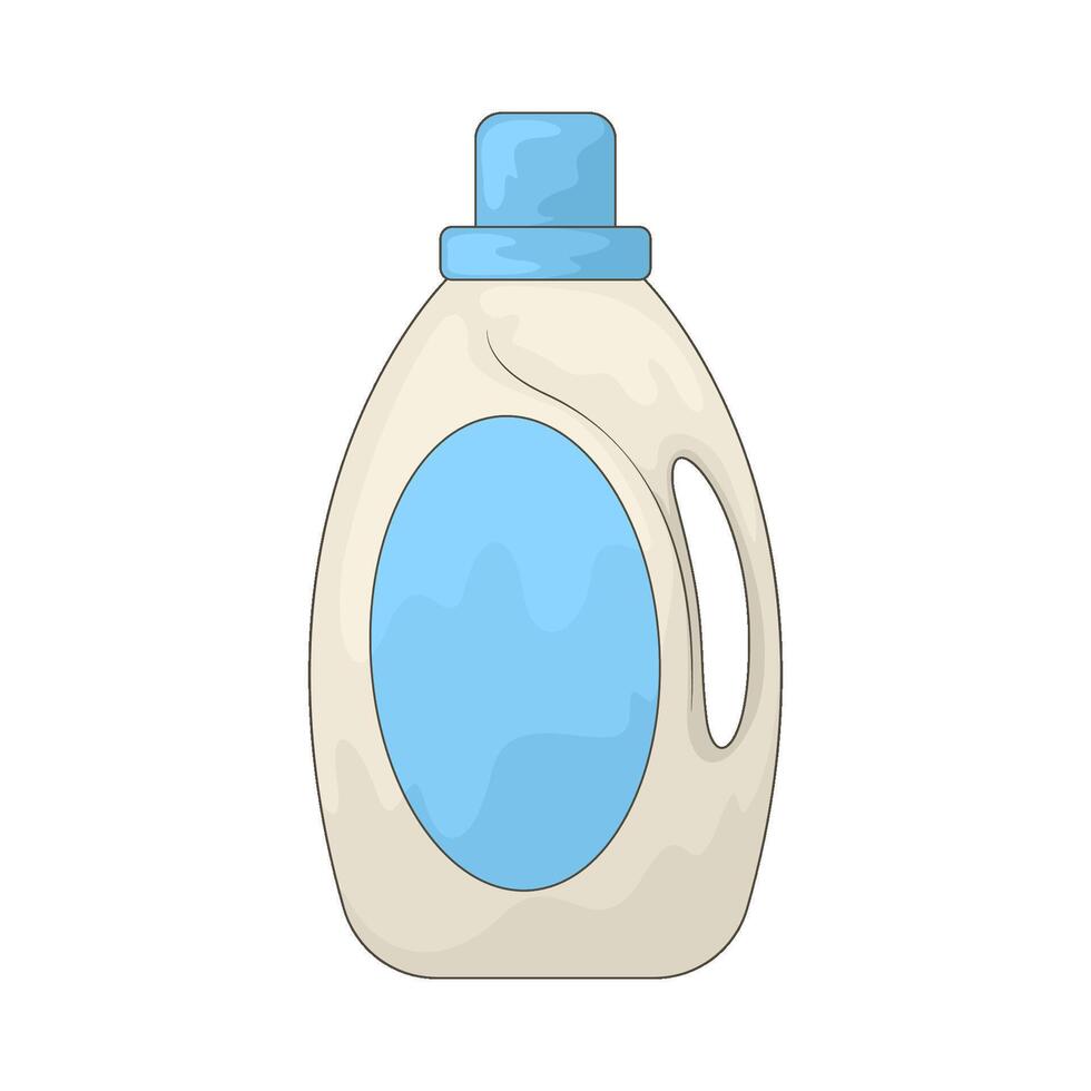 Laundry detergent bottle illustration vector
