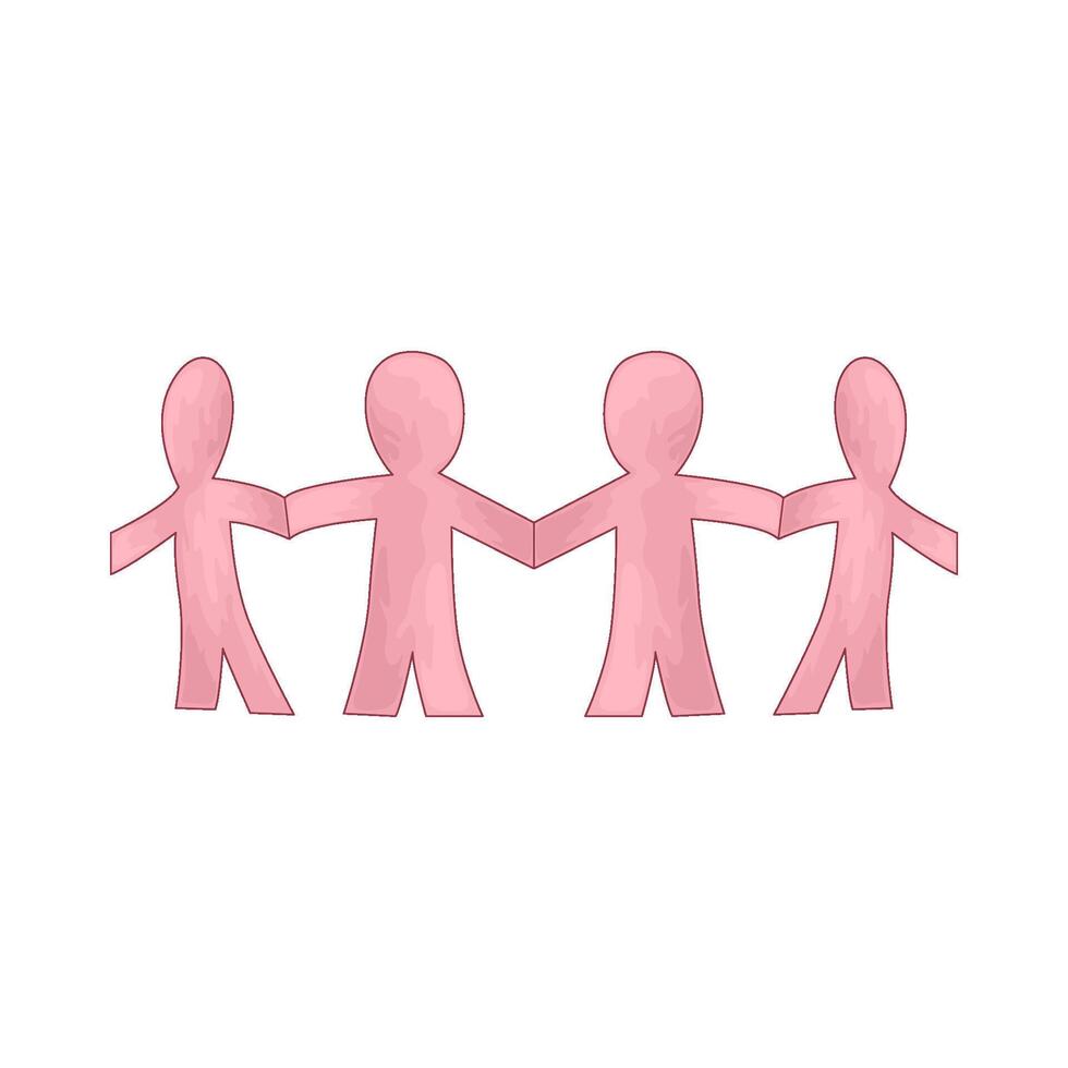 holding each other's hands vector