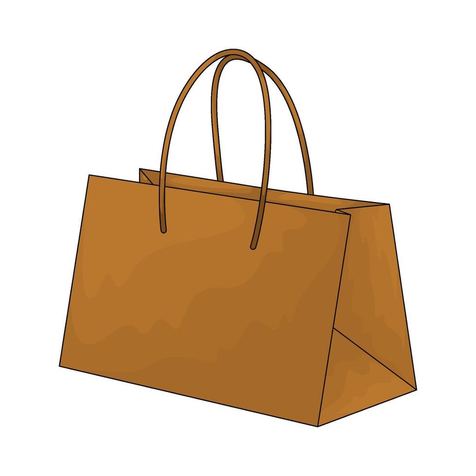 Store paper bag vector