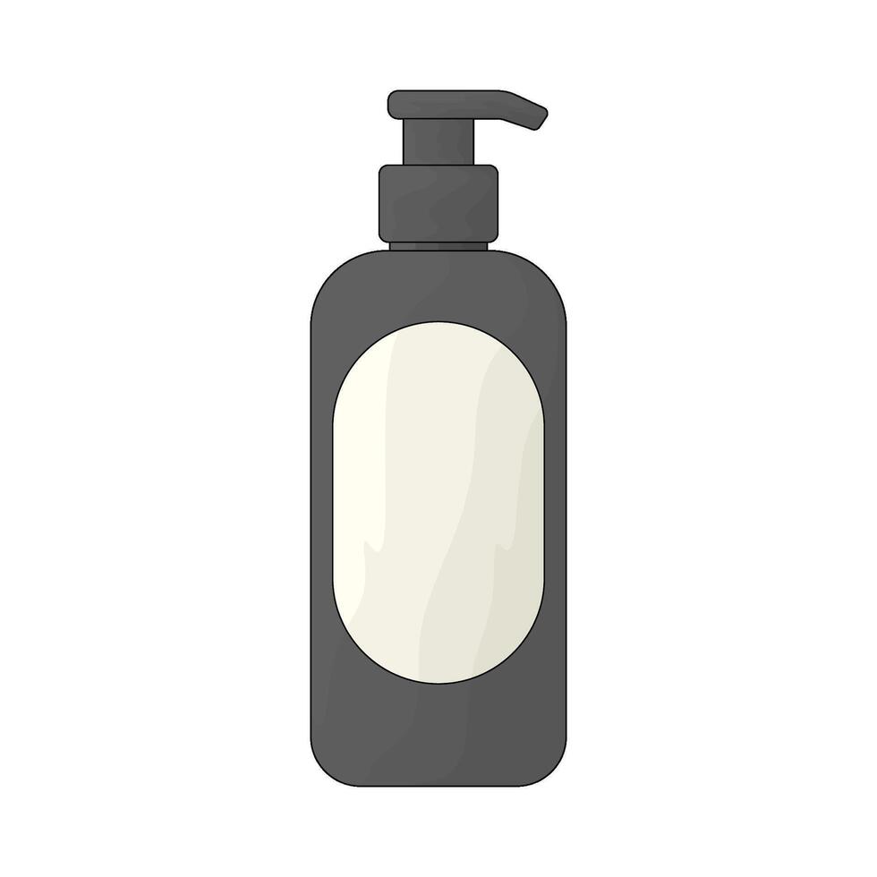 Barber shampoo bottles vector
