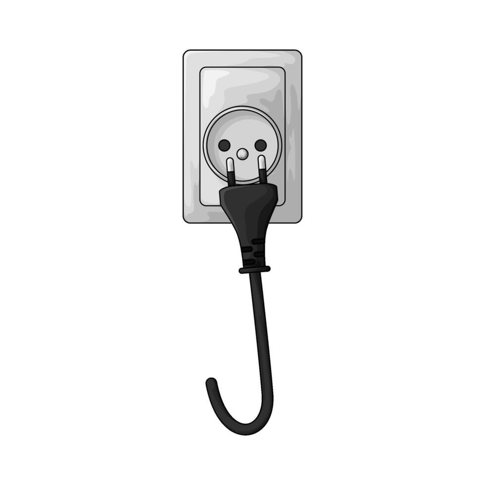illustration of plug and sockets vector