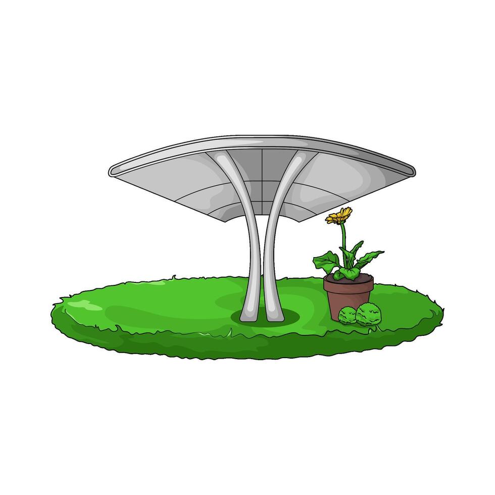 Pop Up Canopy tent illustration vector