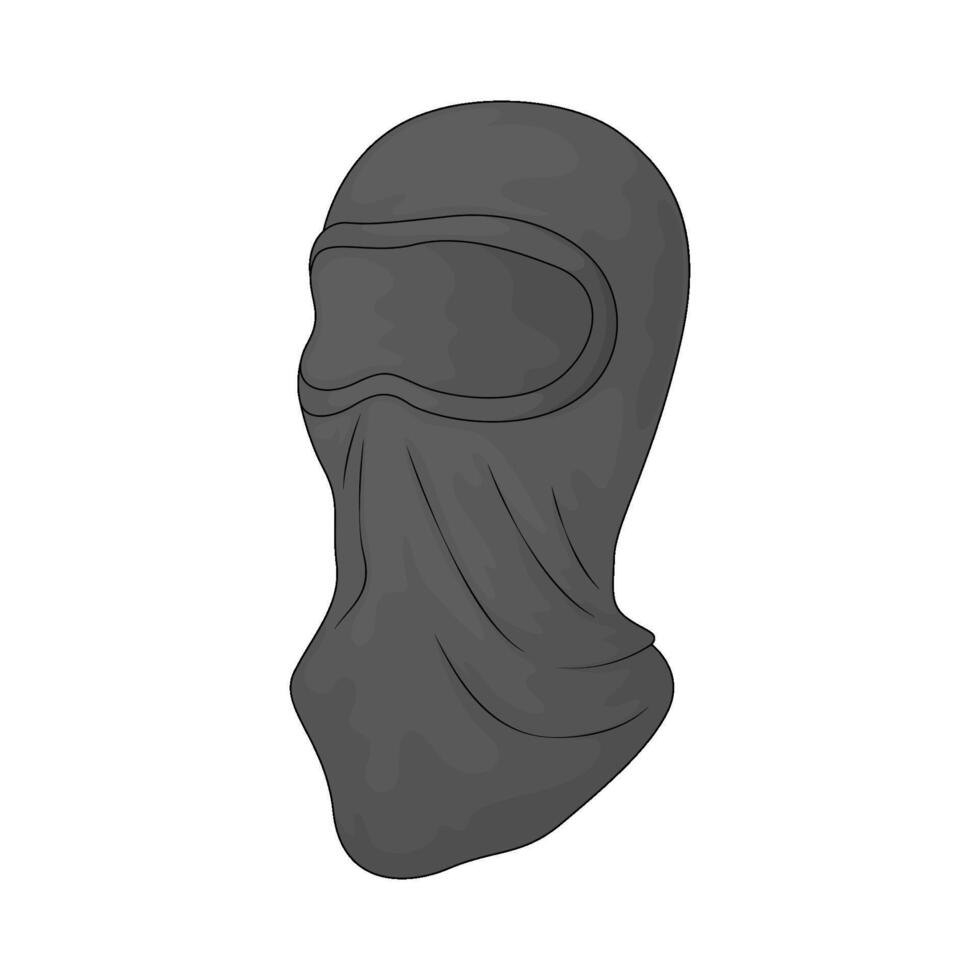 Winter ski mask illustration vector