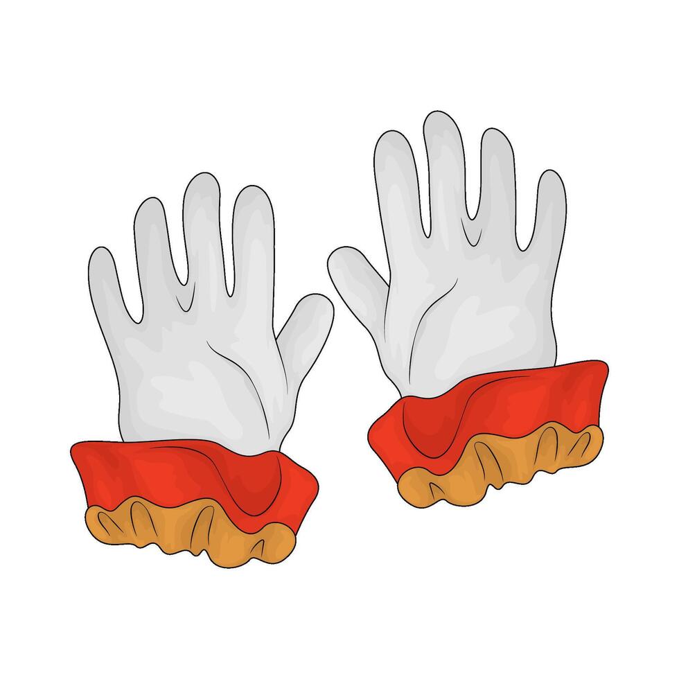 Circus gloves illustration vector