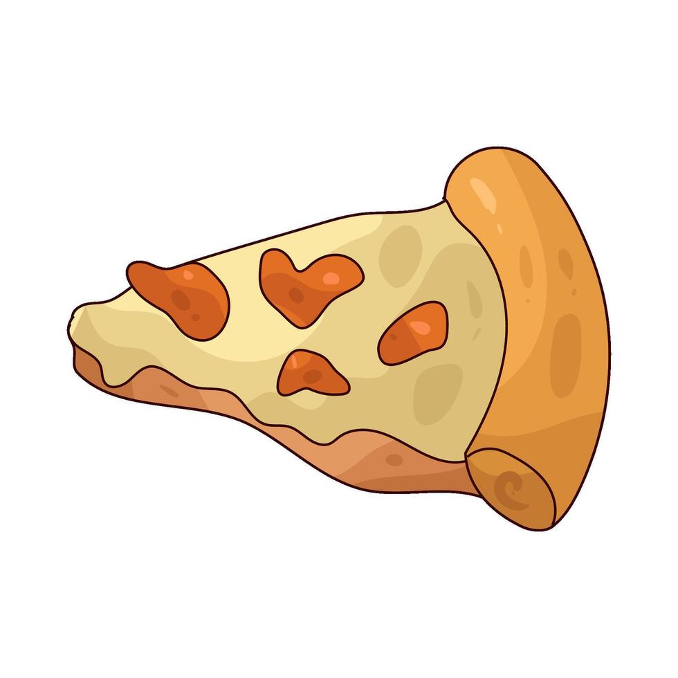 Chicken Pizza illustration vector