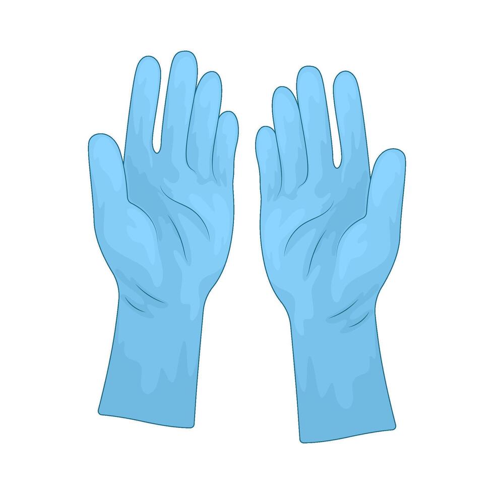 Lab gloves illustration vector