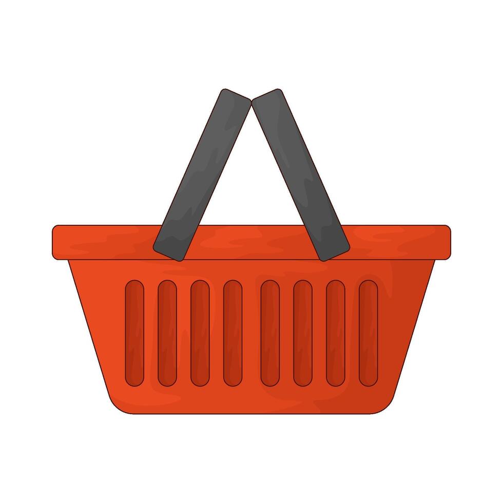 Shopping basket illustrations vector