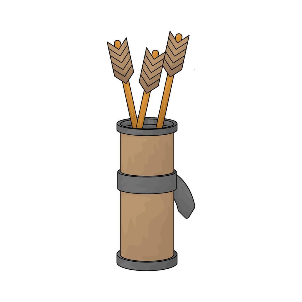 Medieval arrow illustration vector