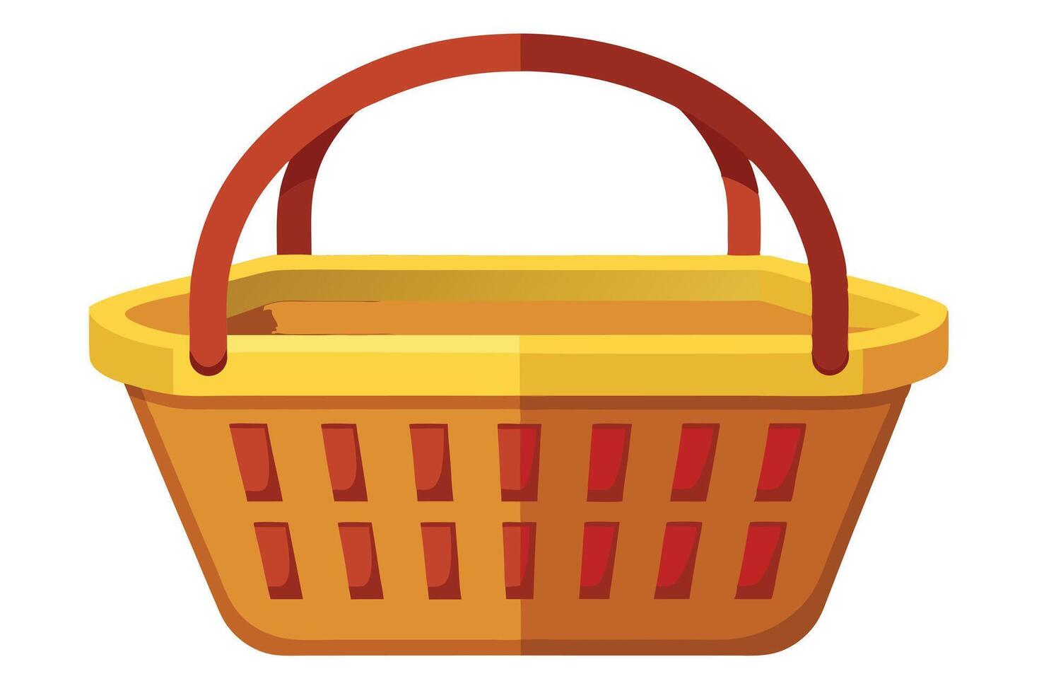 Empty Shopping Basket Illustration vector