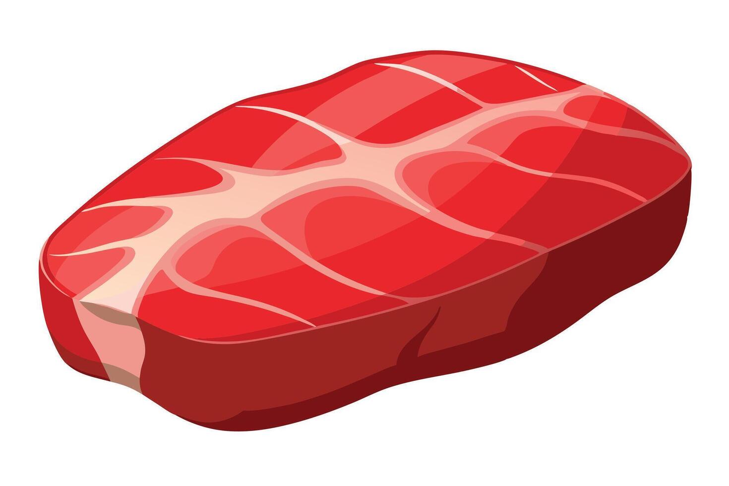 A delicious Raw Steak Slice, Perfect for Food Photography vector