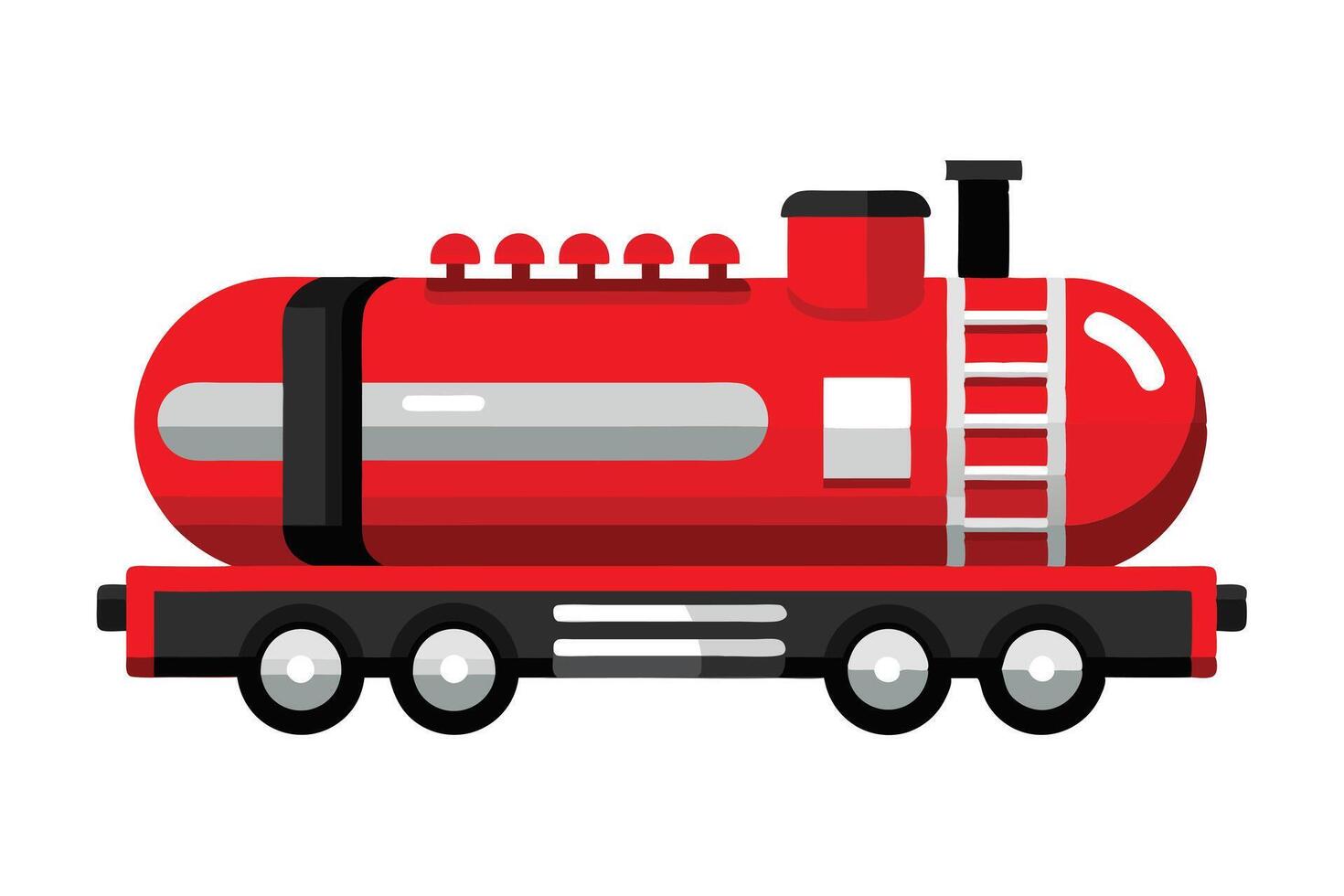 Illustration of a Red Tanker Truck vector