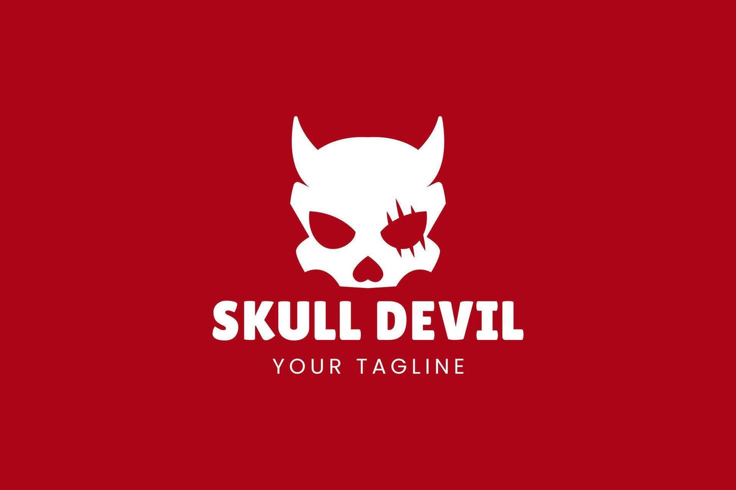 Skull silhouette for minimalist projects. Clean, powerful, and versatile. vector