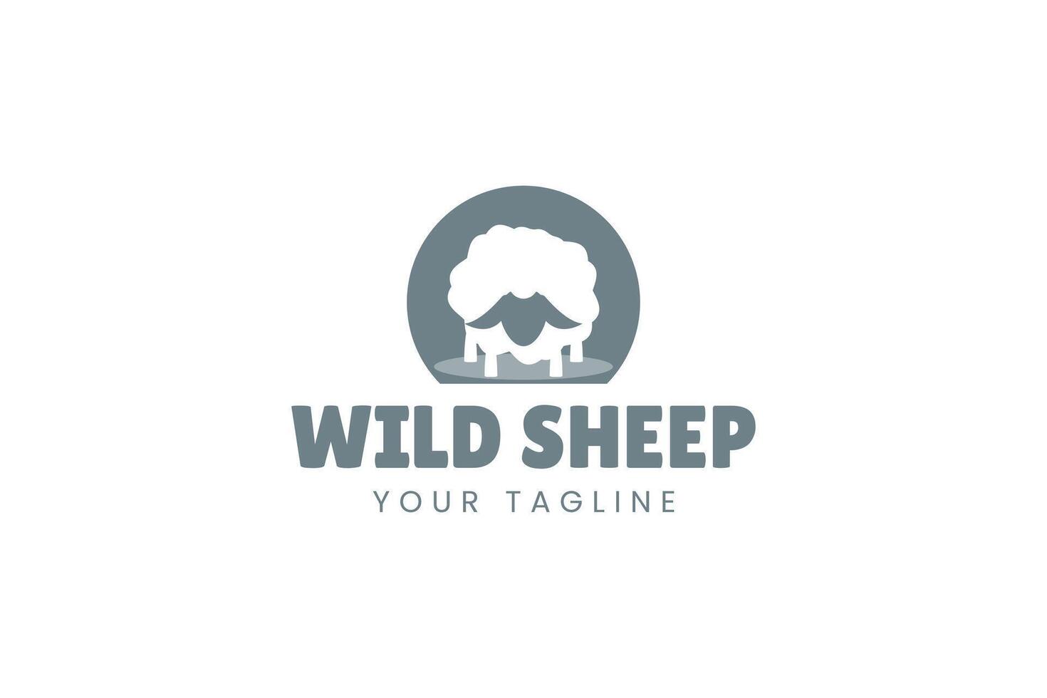 Wild sheep mascot logo with a fun twist. Best for entertainment or rural themes. vector