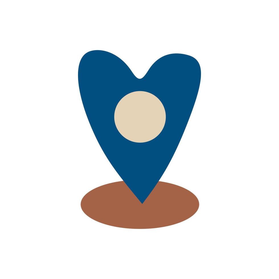 Geolocation map pin icon. Geolocation map pin for the Navigator icon. EPS 10 vector