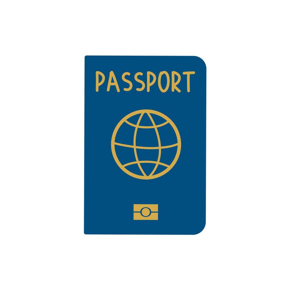 Passports illustration. Personal identification document. Passport for travel and tourism. Travel, citizenship, migration concept. illustration isolate on white , hand drawn vector
