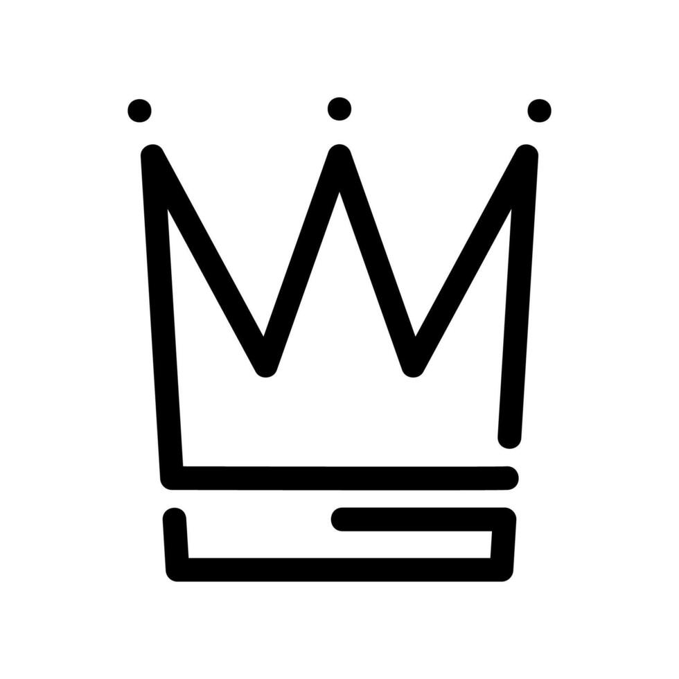 Graphic Icon Showing a Royal Crown with Sphere Details vector