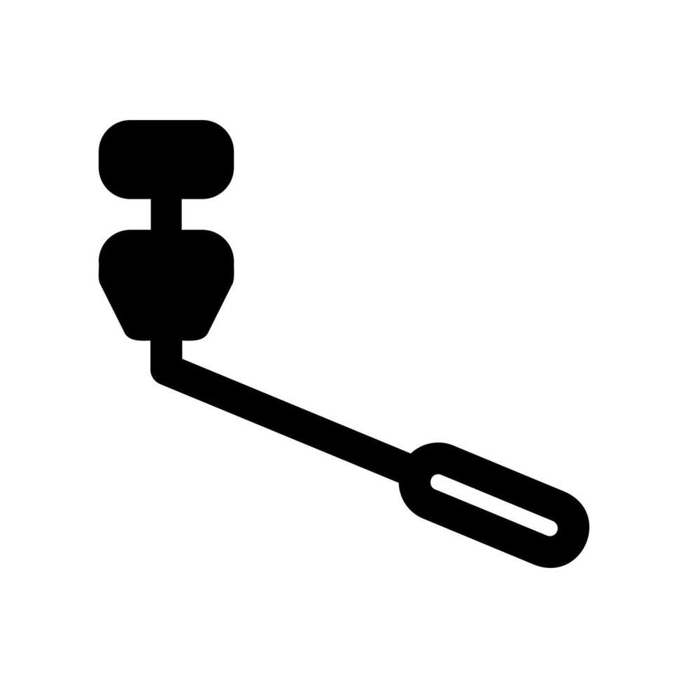 Outline Selfie Stick Icon Mobile Photography Accessory Line Art vector
