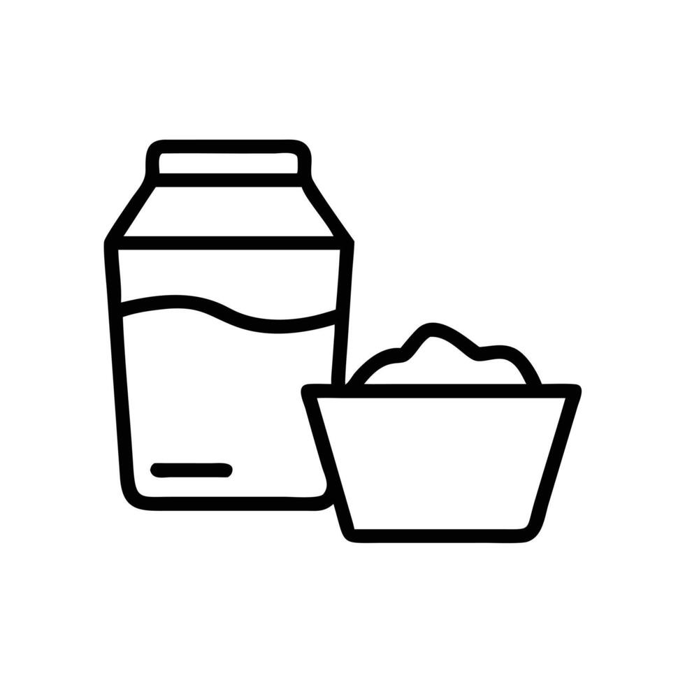 Buttermilk icon isolated vector