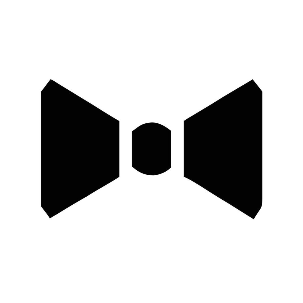 Drawing bow tie icon vector