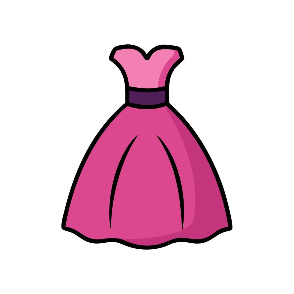 Ball gown icon vector