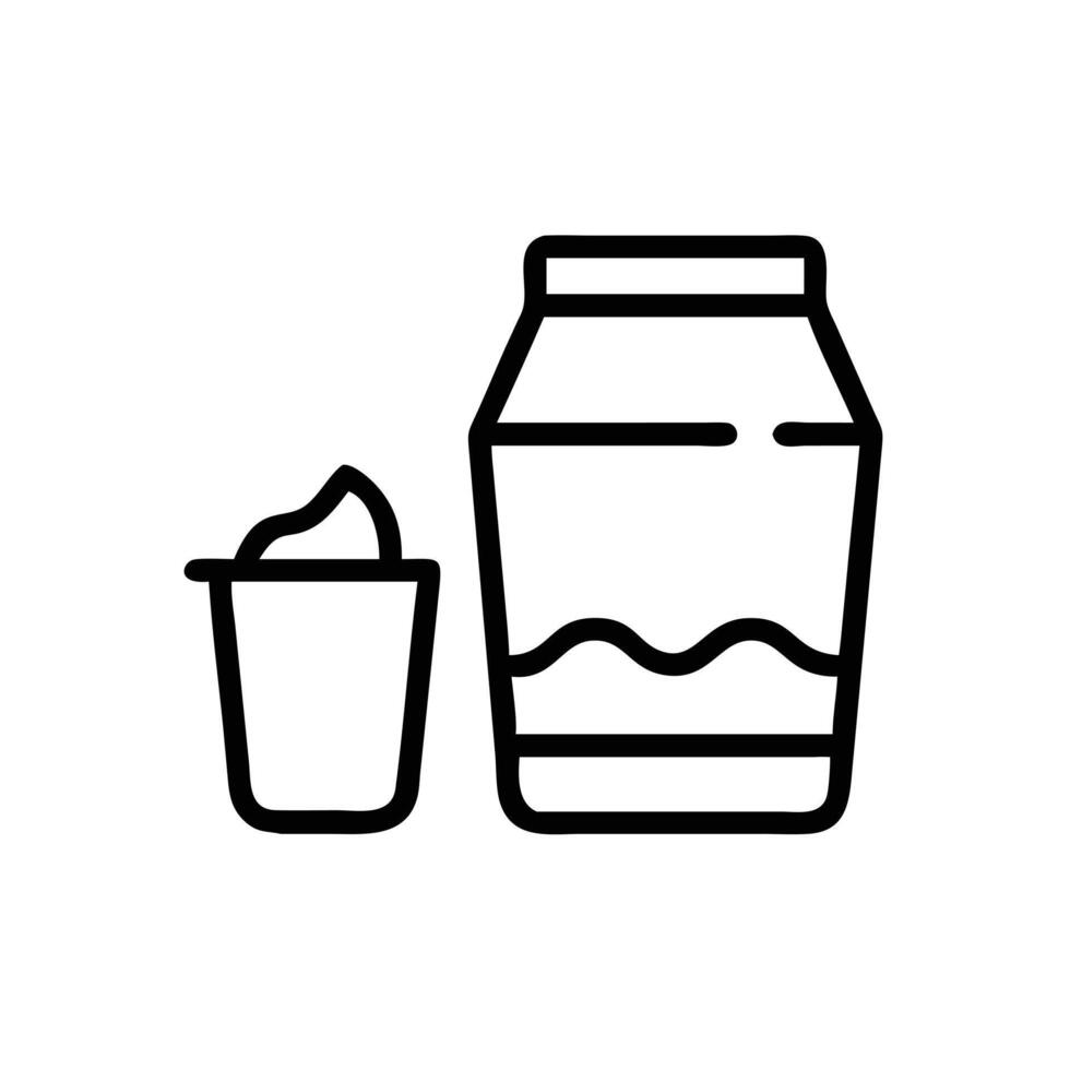 Buttermilk icon sticker vector