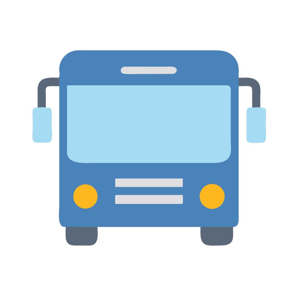 Flat bus icon vector