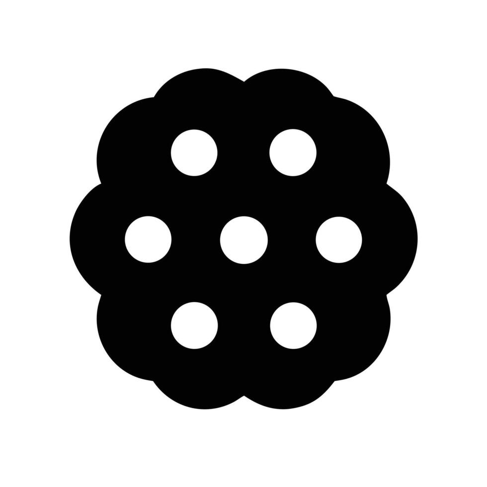 Biscuit icon isolated vector