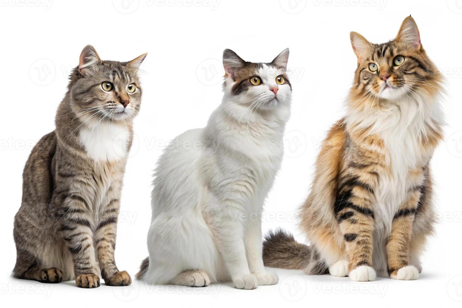 Trio of Cat Icons in Image Set photo