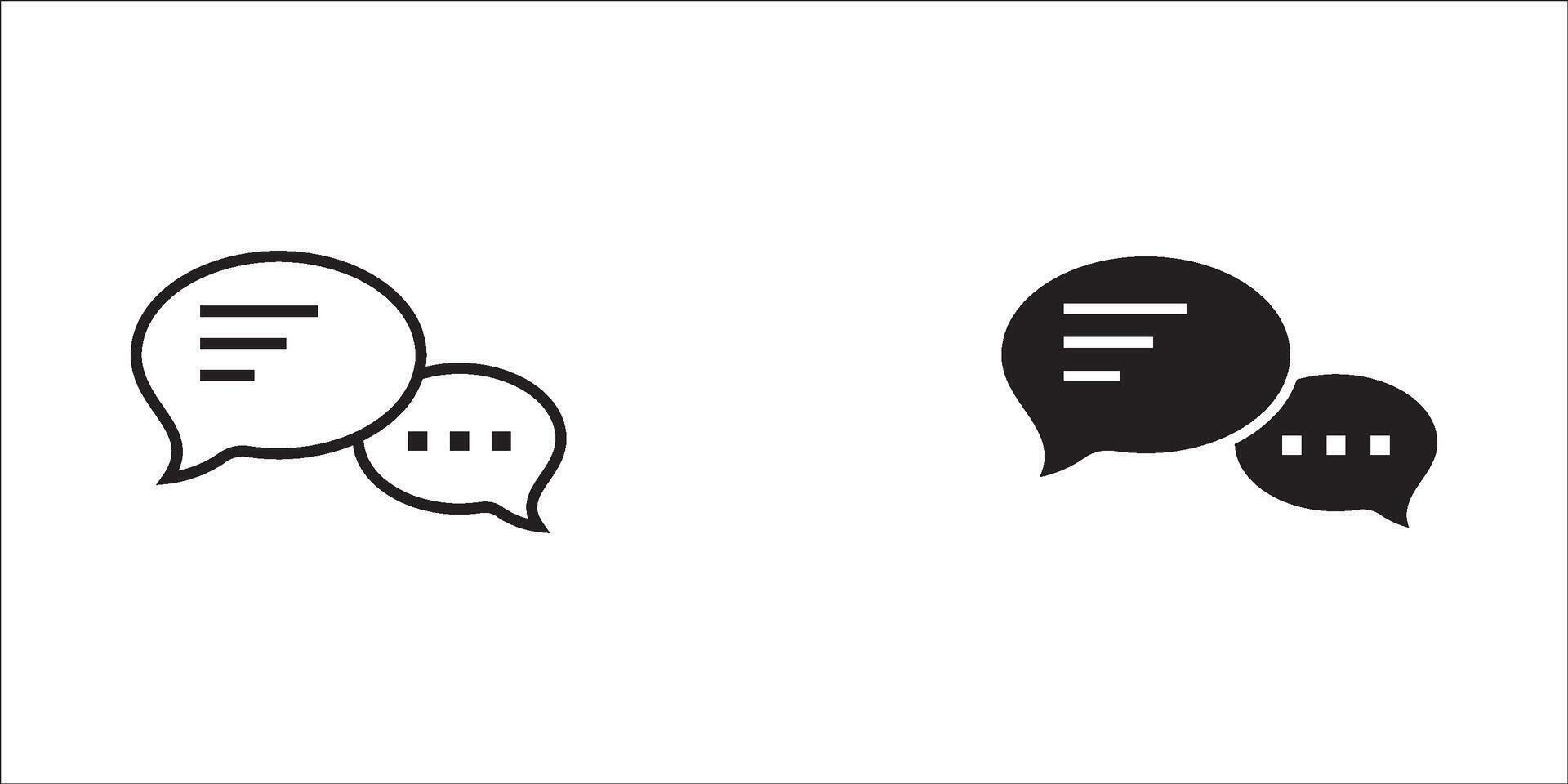 Chat Bubble Icon . Chat, message, message, sms, chat, chatting, talk line icon illustration vector
