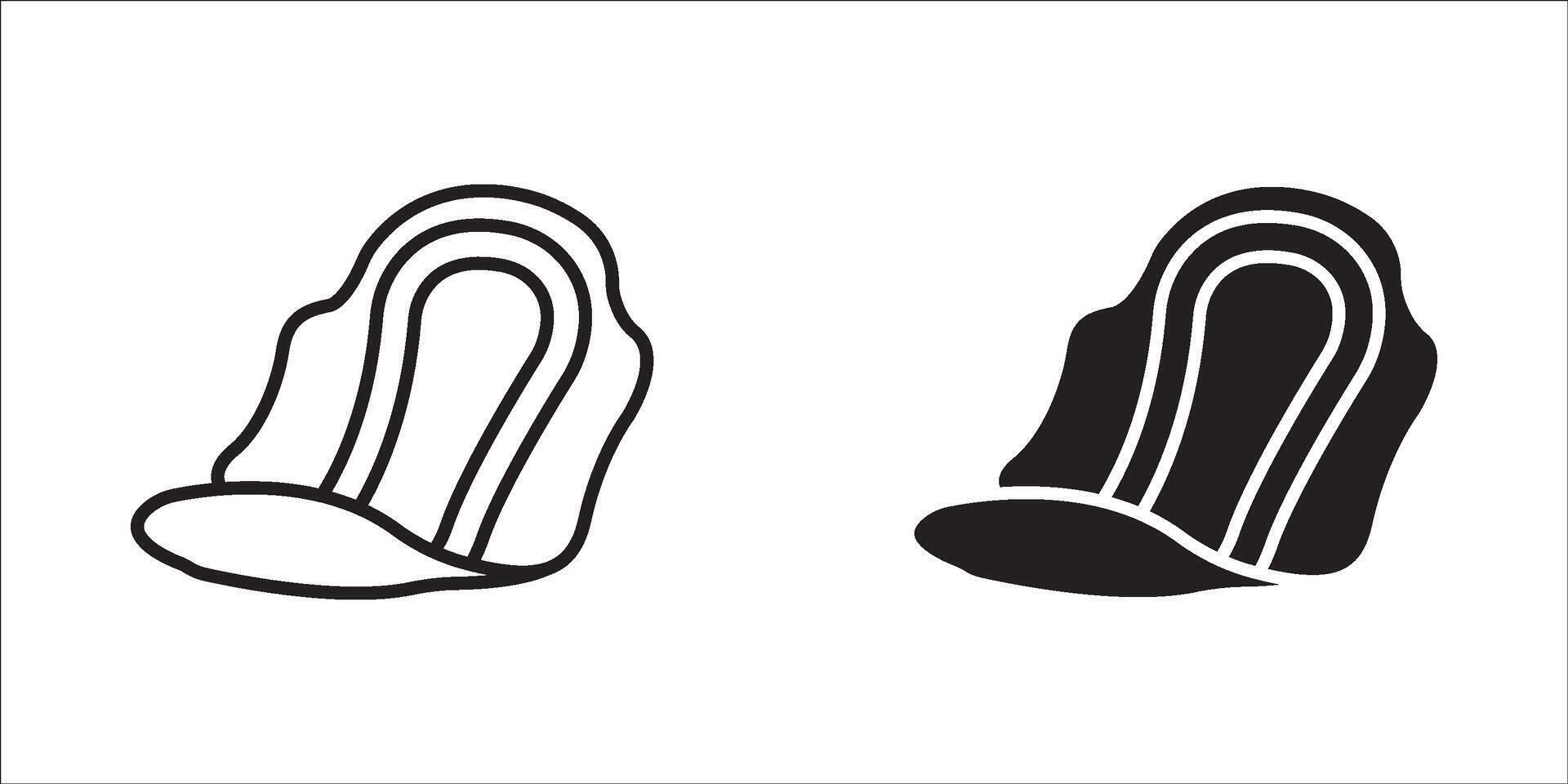 Sanitary napkin line icon set, Sanitary pads icon. vector