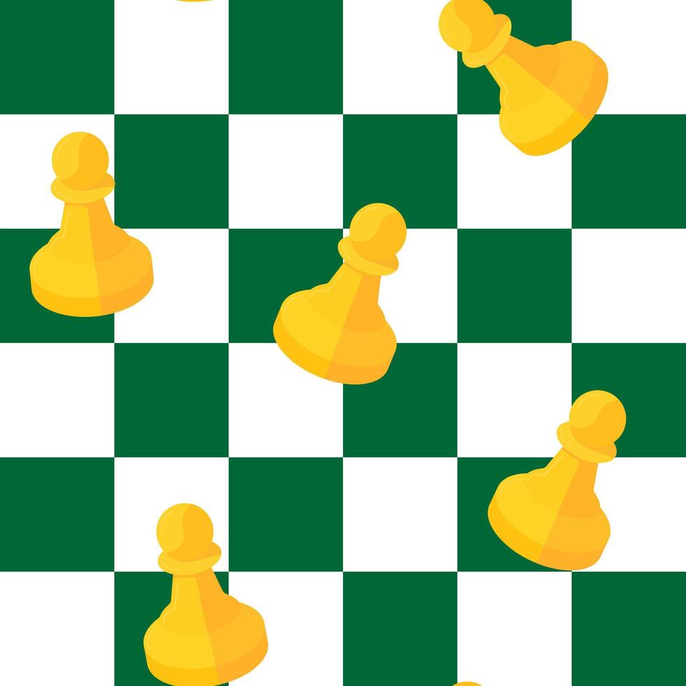 bold symphony style web design poster with yellow chess pawns on green and white checkered background, vibrant and playful graphic for websites and prints vector