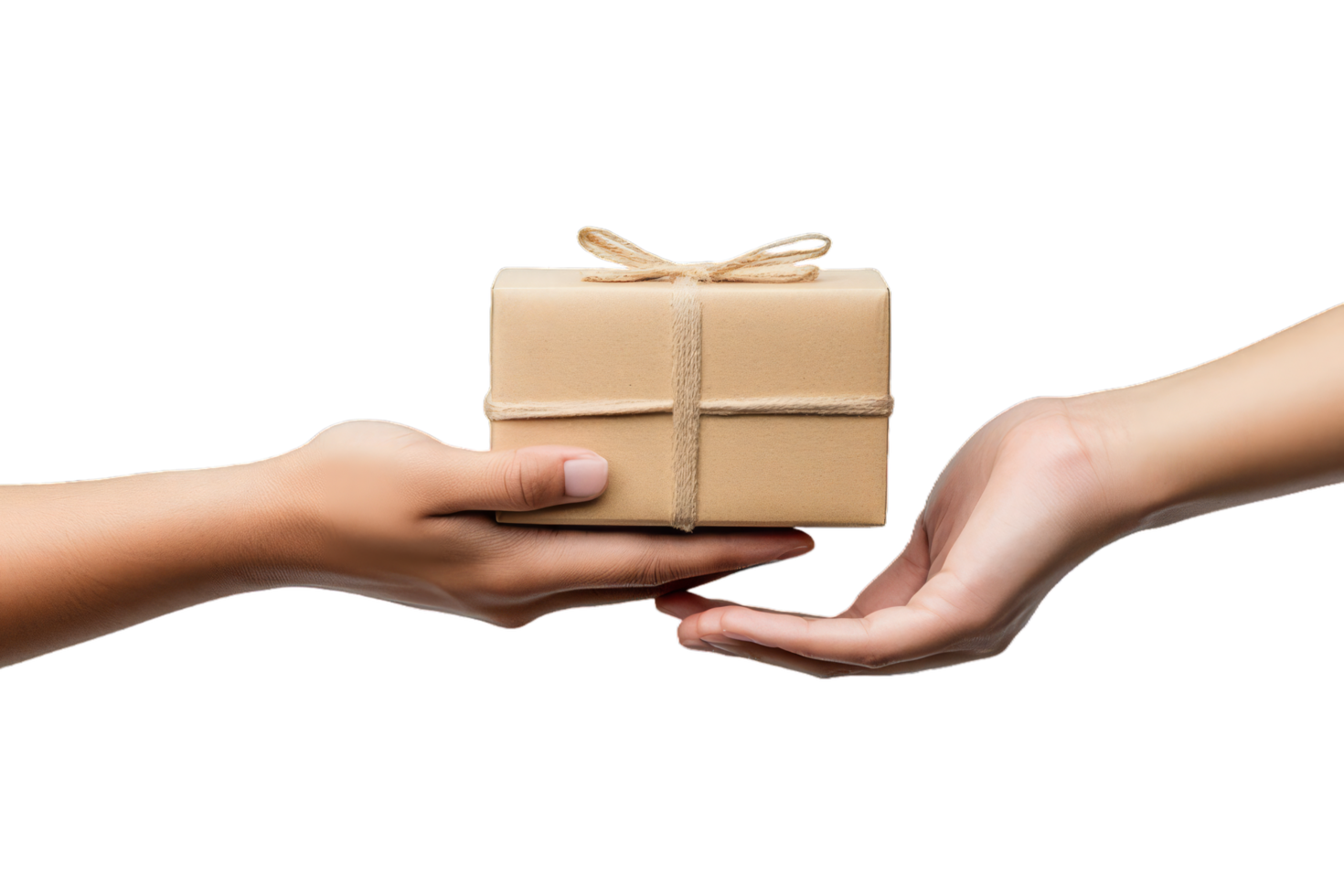 hand with gift box png