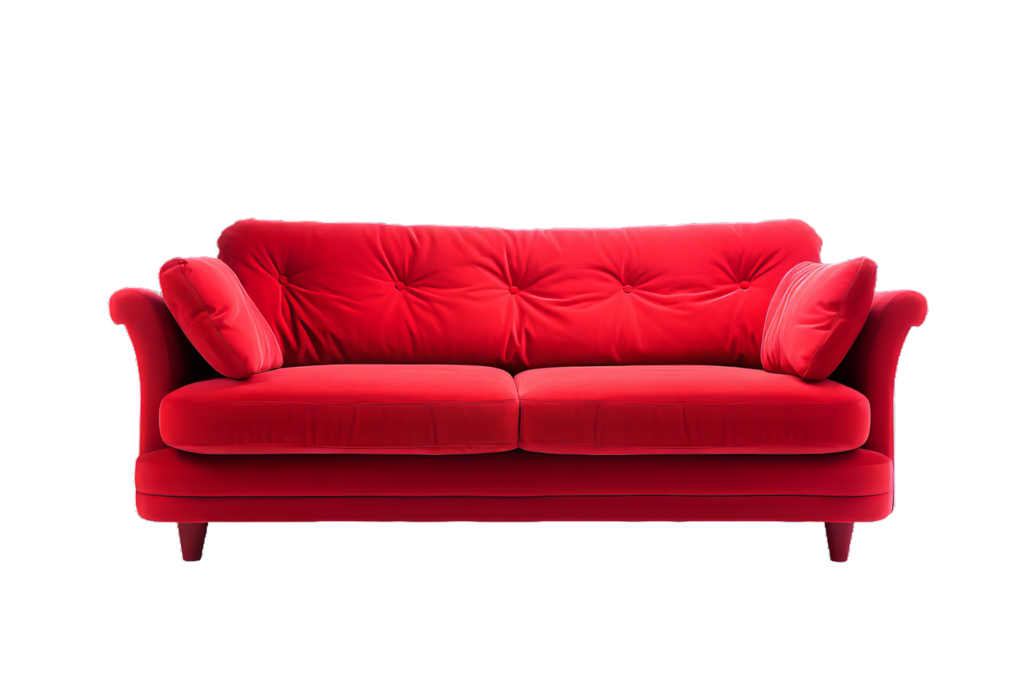 A red sofa for modern interior png