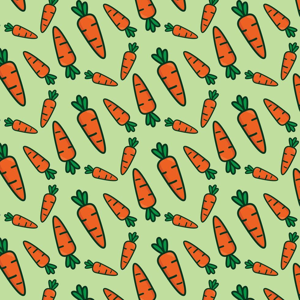 Carrot Vegetarian Pattern vector