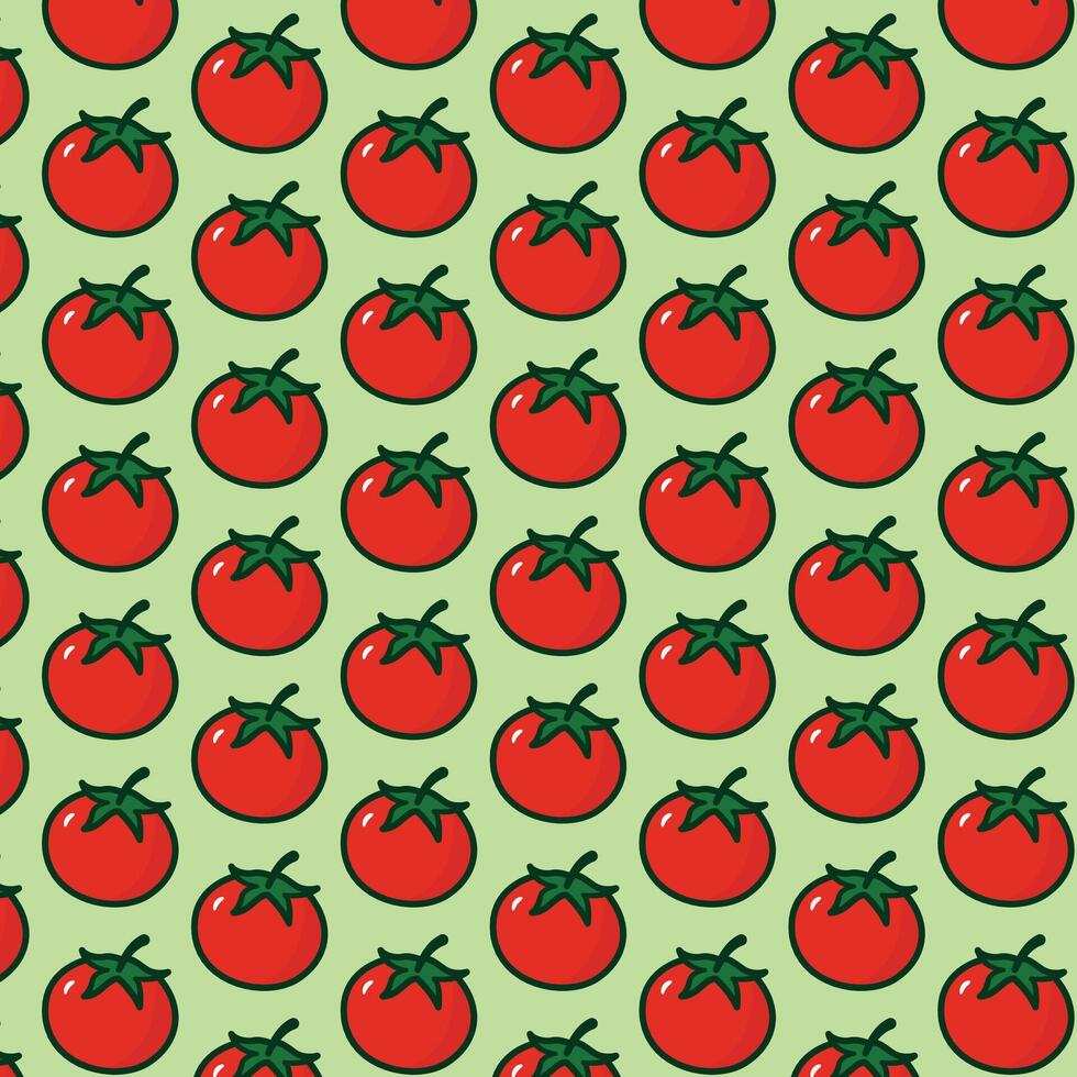 Tomato Pattern Background vector