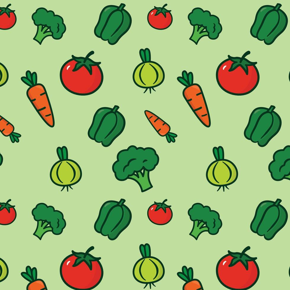 Vegetarian Pattern Background vector