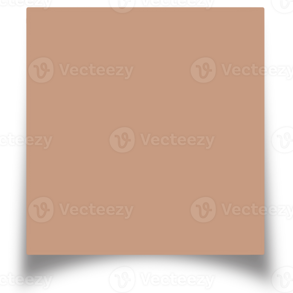 blank brown postit note paper png