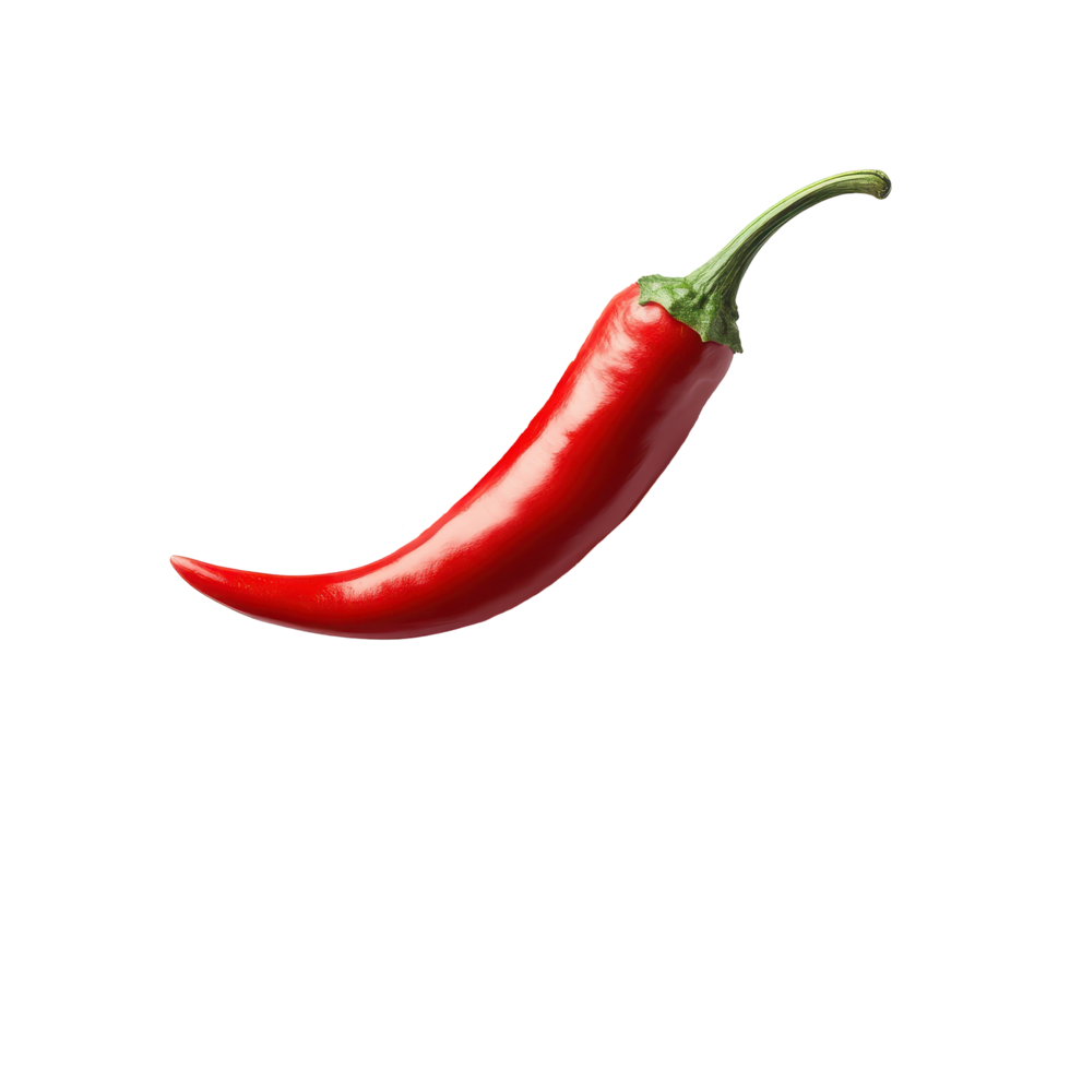 Fresh red chili pepper ready for use in cooking or garnishing dishes png