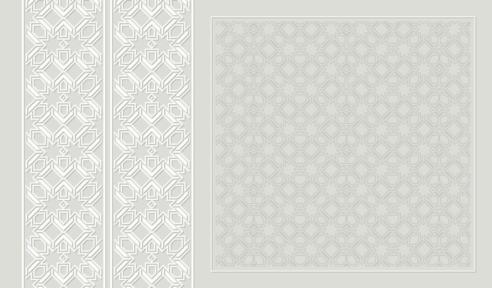 islamic Arabic Ornament Border Arabesque Pattern Background vector