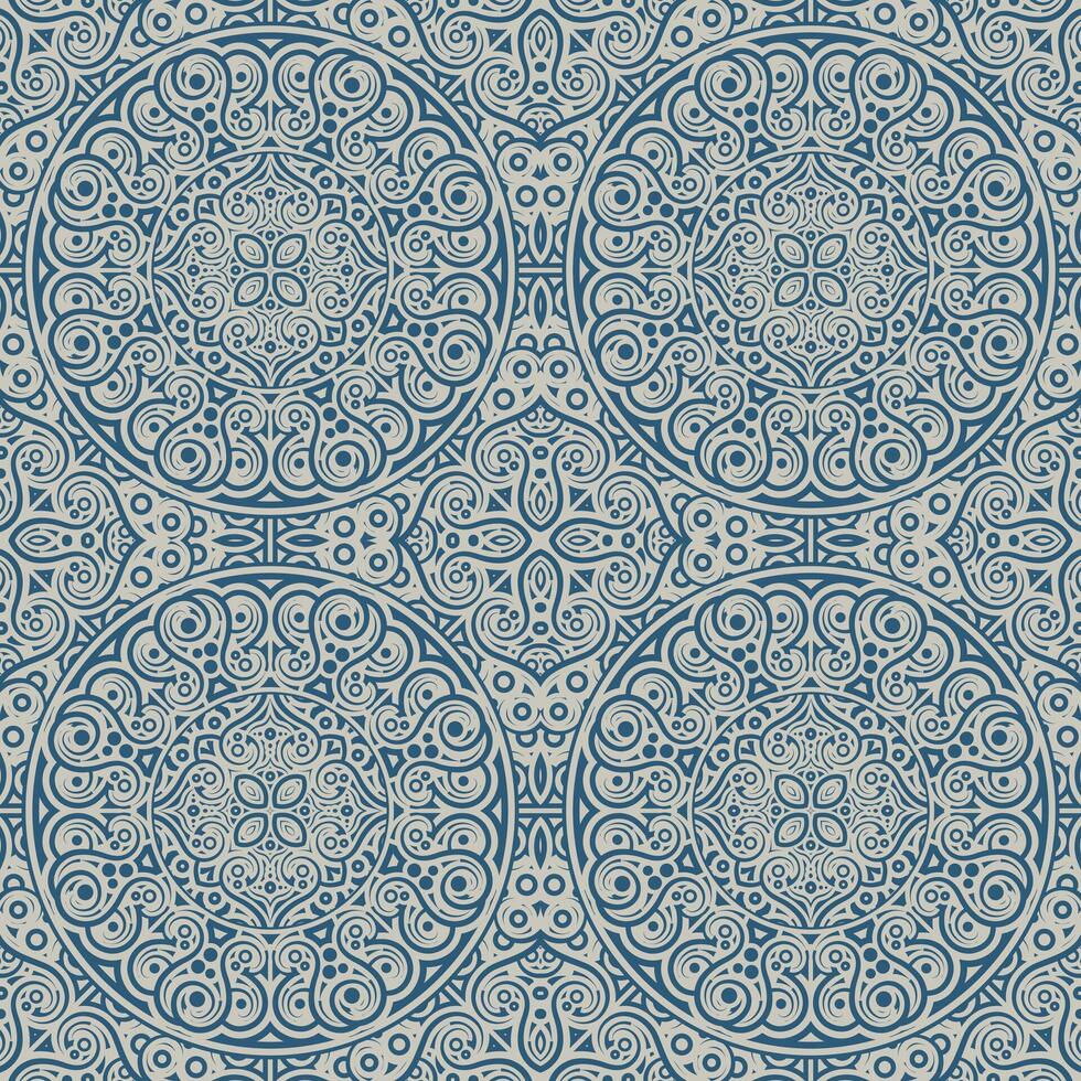 mandala seamless pattern template vector